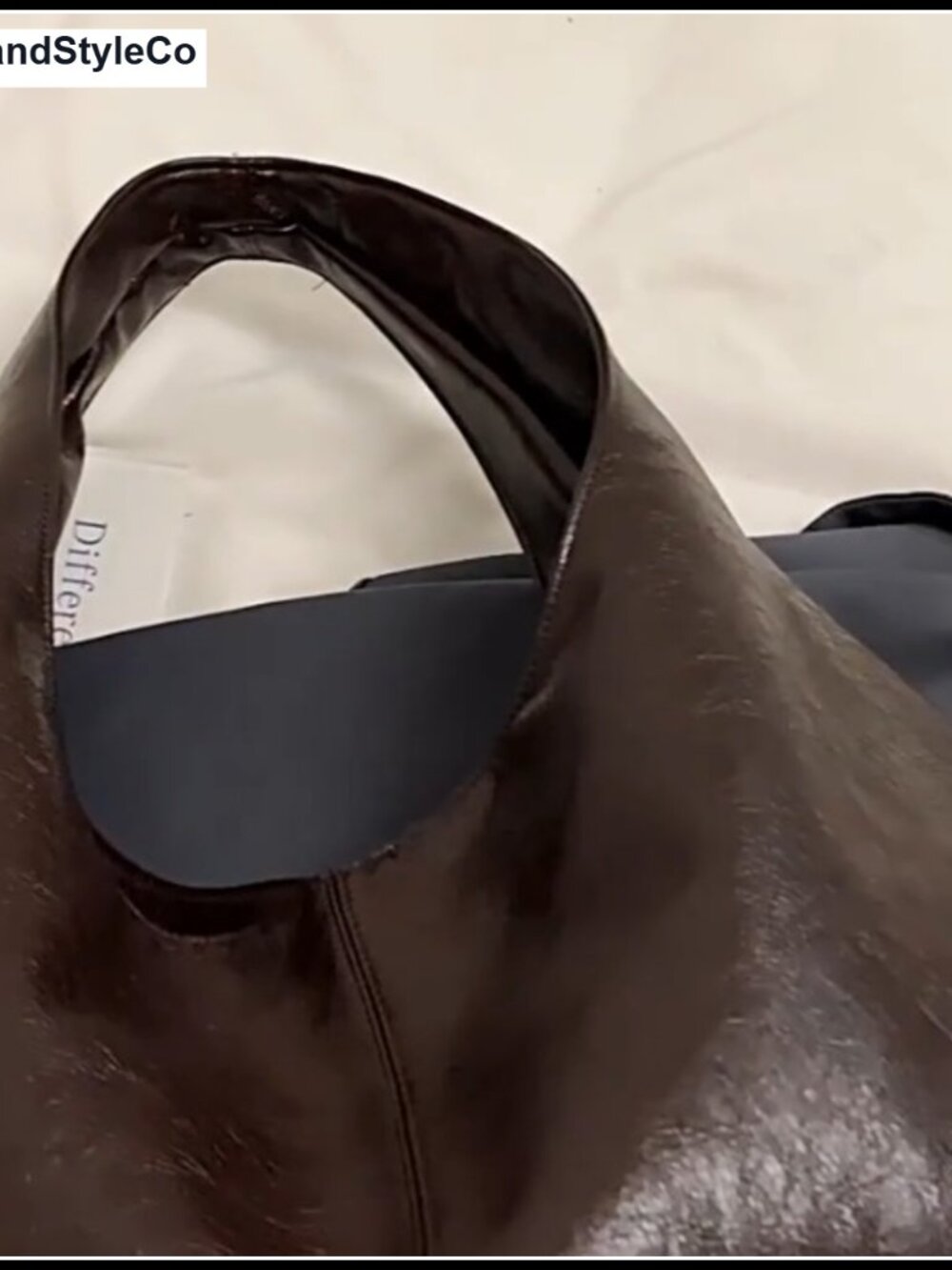 JOLILUNA Women's Slouchy Hobo Bag Large Faux Leather Work Tote - Picture 6 of 6